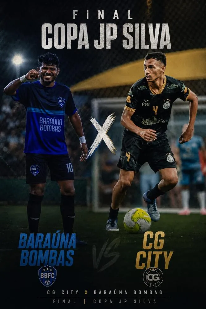 CG City e Baraúna Bombas decidem a Copa JP Silva em duelo que promete parar o futebol amador da região